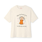 Faithful Praise Tee — "When the Praises go up, The Blessings come down" Oversized Boxy T-Shirt