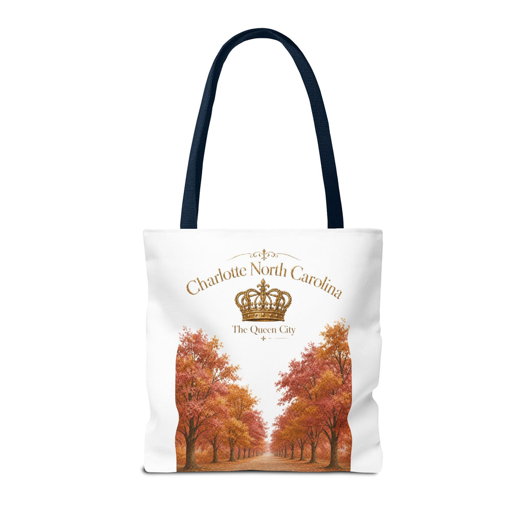 Charlotte North Carolina Autumn Tote Bag — 'The Queen City' Fall Tree Design