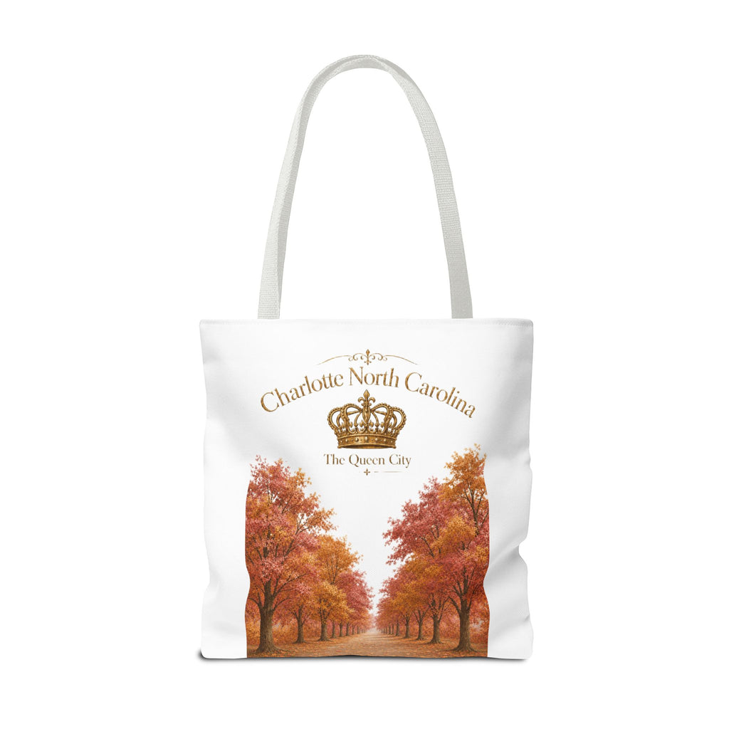 Charlotte North Carolina Autumn Tote Bag — 'The Queen City' Fall Tree Design