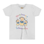 Youth Tee - 'When the Praises Go Up, The Blessings Come Down' Kids Choir Graphic