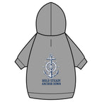 Pet Hoodie — Nautical Anchor "Hold Steady Anchor Down"