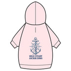 Pet Hoodie — Nautical Anchor "Hold Steady Anchor Down"