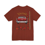 Vintage Classic Car Floral Graphic T-Shirt
