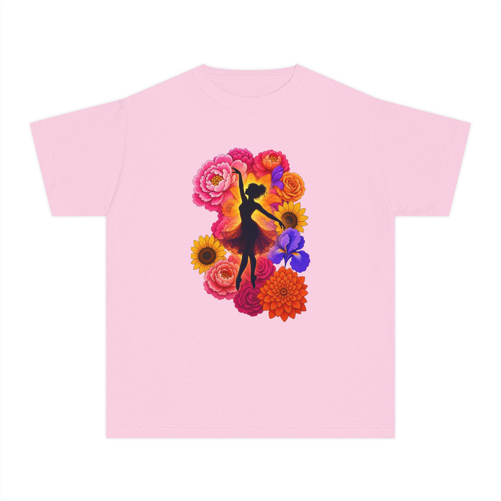 Let's Dance Floral Ballerina T--Shirt.