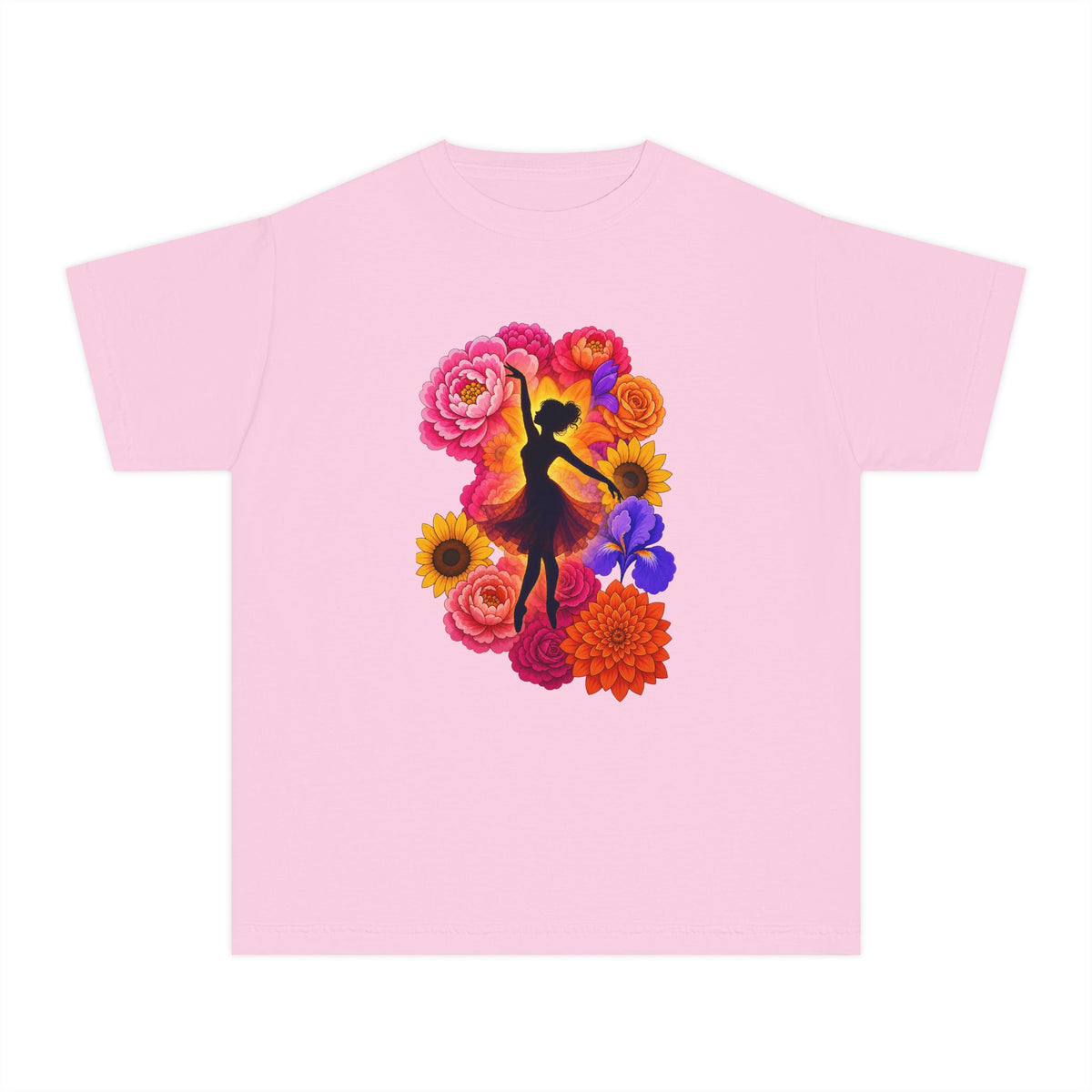Let's Dance Floral Ballerina T--Shirt.