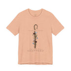 Shepherd Floral Staff T‑Shirt — 'The Lord Is My Shepherd' Faith Tee