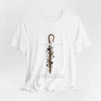 Shepherd Floral Staff T‑Shirt — 'The Lord Is My Shepherd' Faith Tee