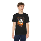 Kids Halloween Trick or Treat T-Shirt — Cute Pumpkin, Ghost & Black Cat Design