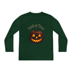 Youth Halloween Pumpkin Long Sleeve Tee - "Trick or Treat"