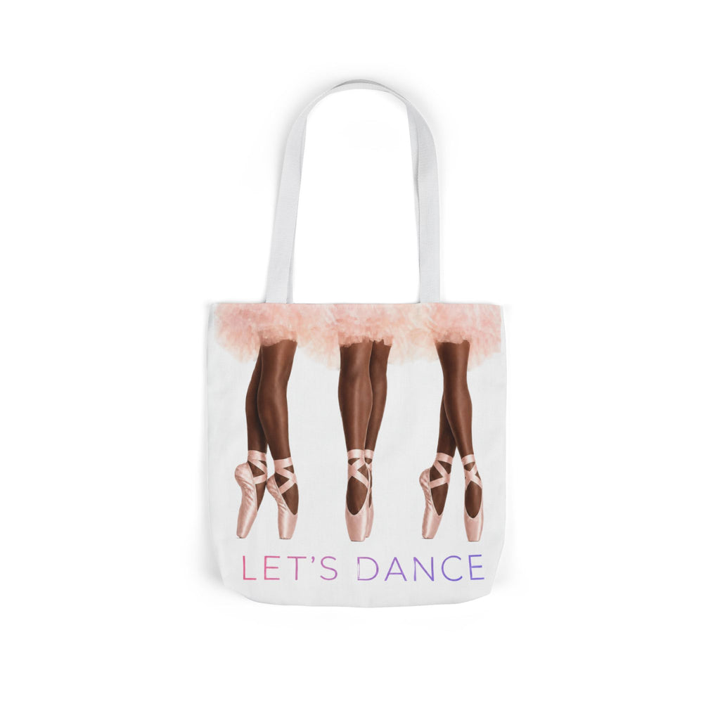 Ballet Tote Bag — 'Let's Dance' Ballerina Canvas Tote
