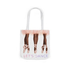 Ballet Tote Bag — 'Let's Dance' Ballerina Canvas Tote