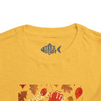 Toddler Halloween Pumpkin and Autumn Leaves Tee