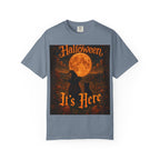 Halloween T-Shirt — "Halloween It's Here" & Jack-O'-Lantern Pumpkin Graphic