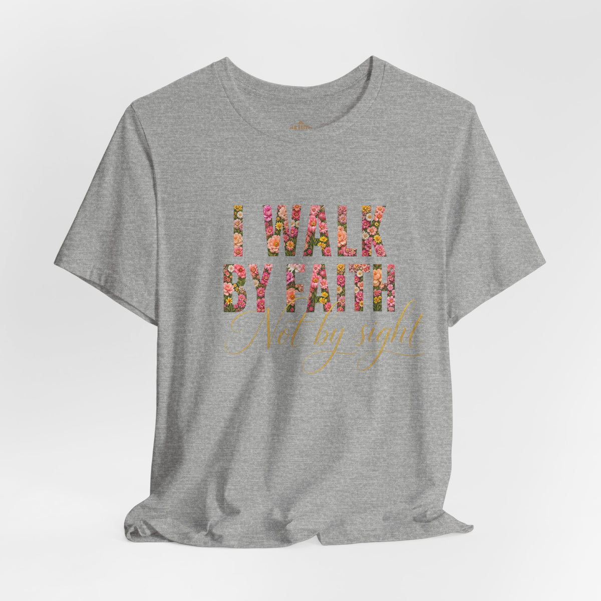 "I Walk by Faith" Bella Canvas 3001, Short sleeve T-shirt