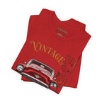 Vintage Classic Car Floral Graphic T-Shirt