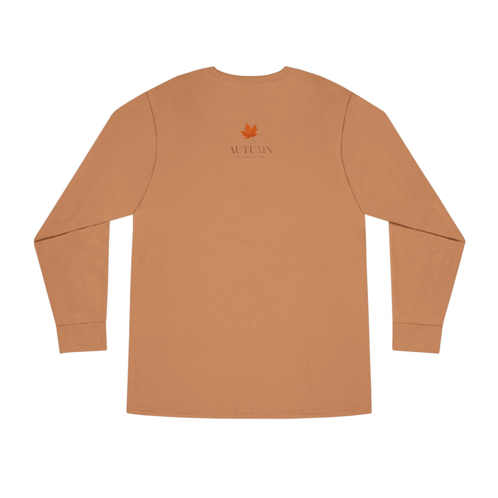 Autumn Leaves Long Sleeve Tee — 'AUTUMN' Maple Graphic Cozy Fall Shirt