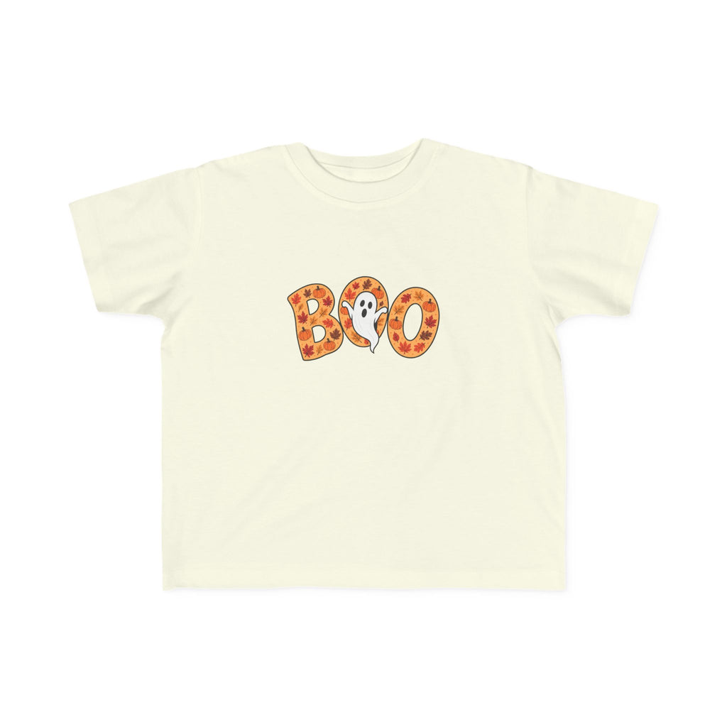 Toddler Tee - 'Boo' Ghost Halloween Striped Shirt