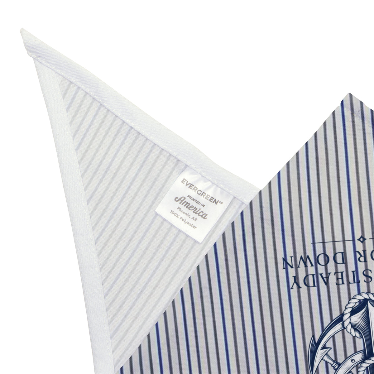 Pet-Nautical Anchor Striped Pet Bandana