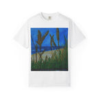 Beach Dune Art T-Shirt — Coastal Sea Oats Graphic Tee Original art by Doulton