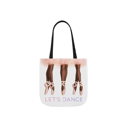 Ballet Tote Bag — 'Let's Dance' Ballerina Canvas Tote