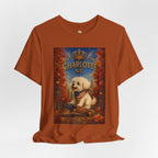 Charlotte NC Dog Tee — Cute Pup on Skateboard Patriotic T‑Shirt