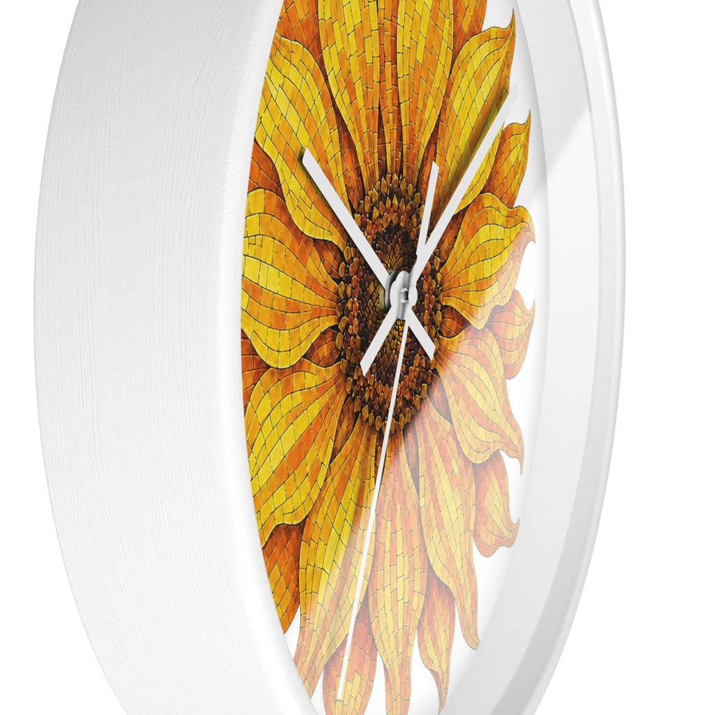Sunflower Wall Clock — Bright Floral Home Decor Timepiece