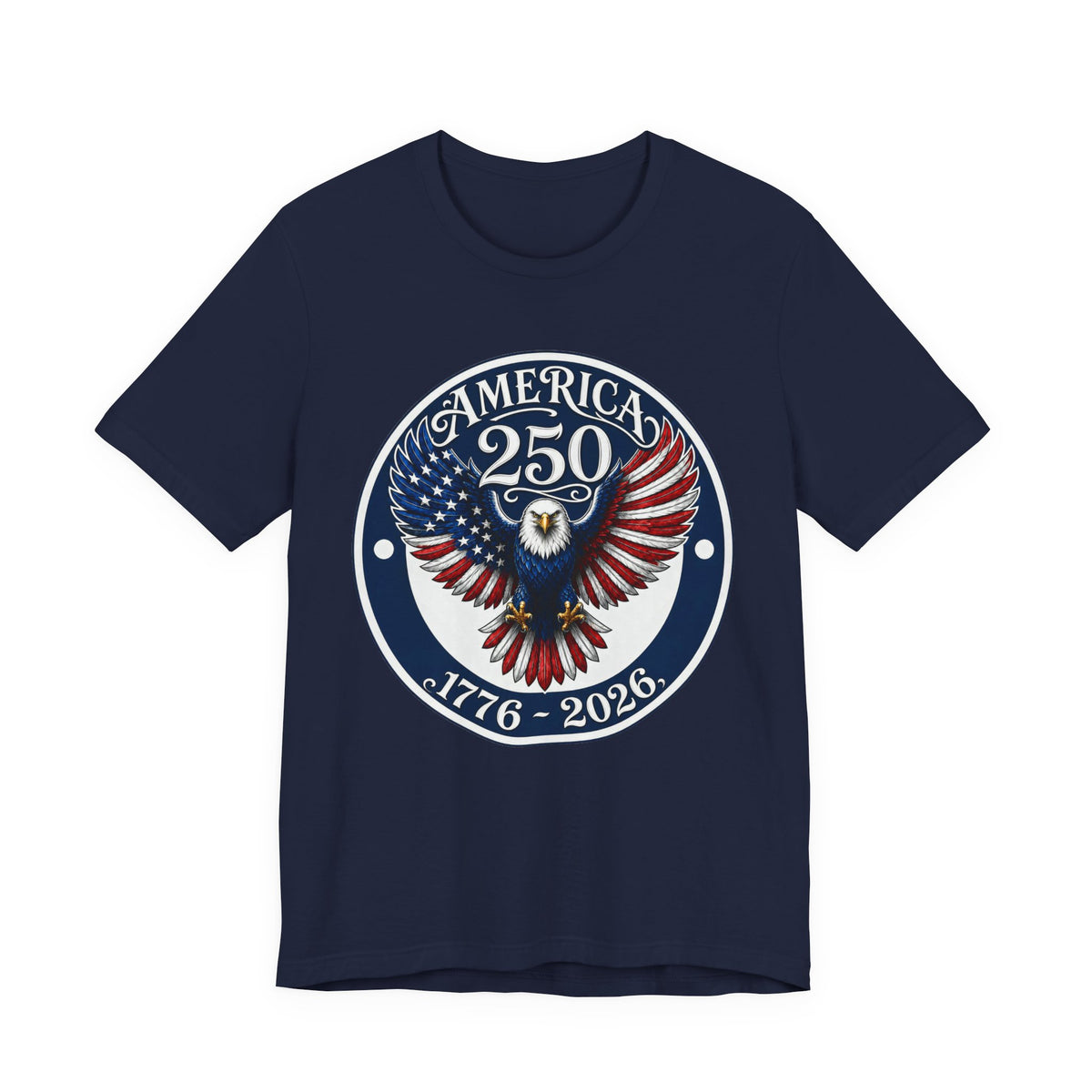 America 250 Eagle T-Shirt – 1776-2026 Bicentennial Patriotic Tee