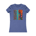 Women's Floral Patchwork Tee — Colorful Quilted Art Graphic Shirt