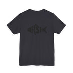 Fish Graphic Tee — 'FISH' Silhouette Fishing Shirt