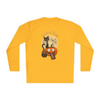 Halloween Pumpkin & Black Cat Long Sleeve Tee — "Trick or Treat / Hello Halloween"
