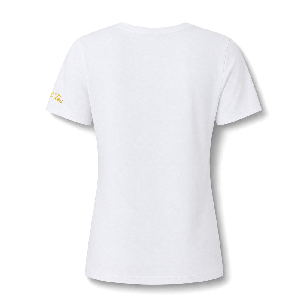 Orange Slice Splash T-Shirt | Citrus Fruit V-Neck Tee
