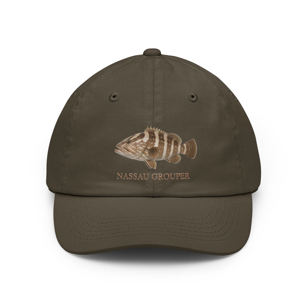 Nassau Grouper Embroidered Dad Hat