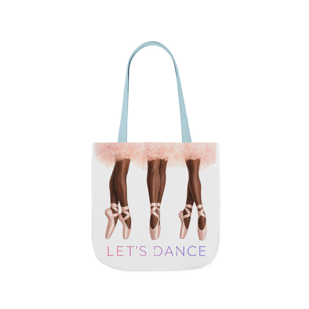 Ballet Tote Bag — 'Let's Dance' Ballerina Canvas Tote