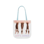Ballet Tote Bag — 'Let's Dance' Ballerina Canvas Tote
