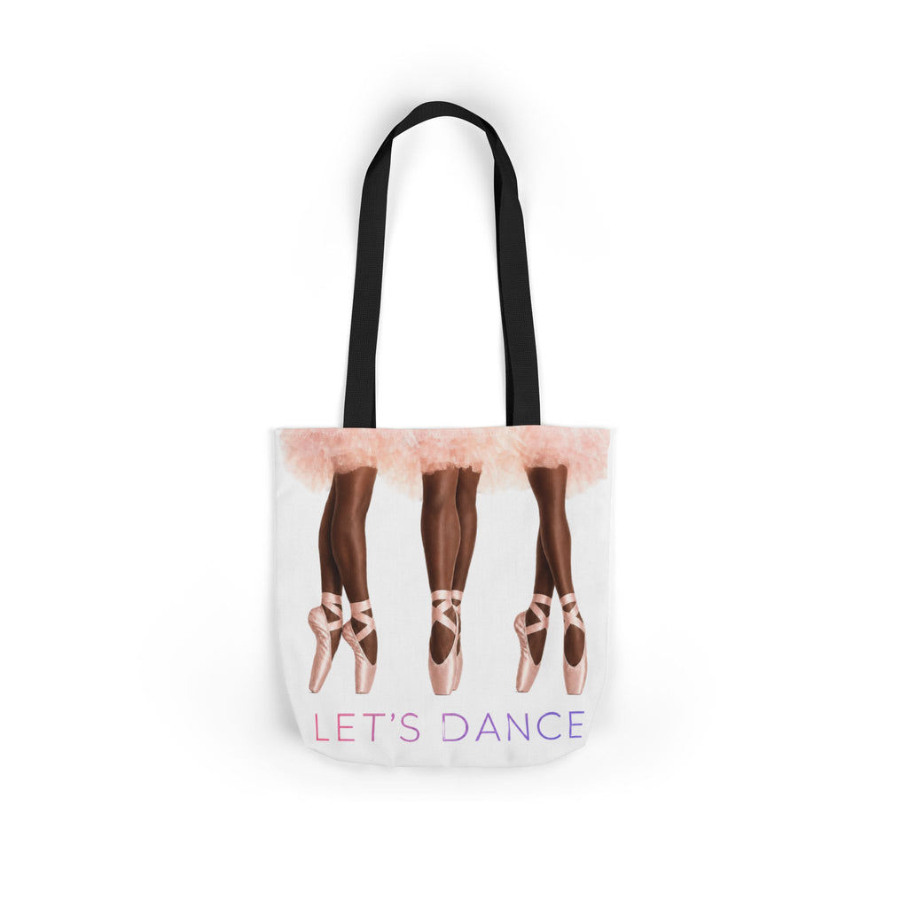 Ballet Tote Bag — 'Let's Dance' Ballerina Canvas Tote