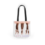 Ballet Tote Bag — 'Let's Dance' Ballerina Canvas Tote