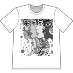 Artsy Pop Art Faces Graphic Tee