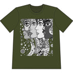 Artsy Pop Art Faces Graphic Tee