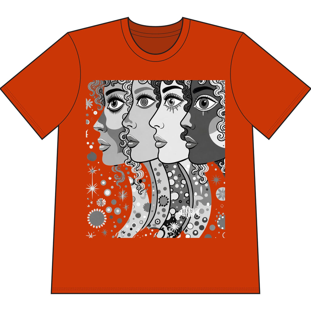 Artsy Pop Art Faces Graphic Tee – Tee's & Stuff at Art at Heart