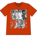 Artsy Pop Art Faces Graphic Tee