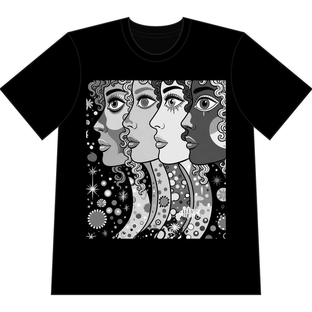 Artsy Pop Art Faces Graphic Tee – Tee's & Stuff at Art at Heart