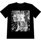 Artsy Pop Art Faces Graphic Tee