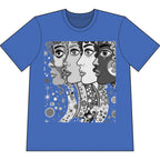 Artsy Pop Art Faces Graphic Tee