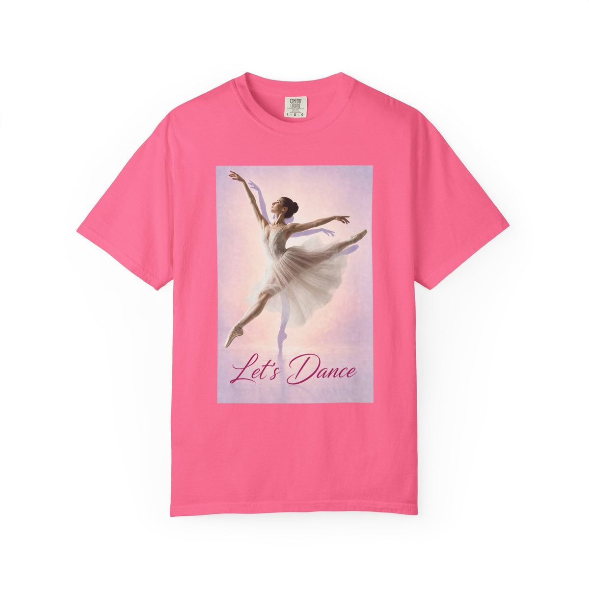Let's Dance Ballerina Graphic Tee- Garment-Dyed T-shirt