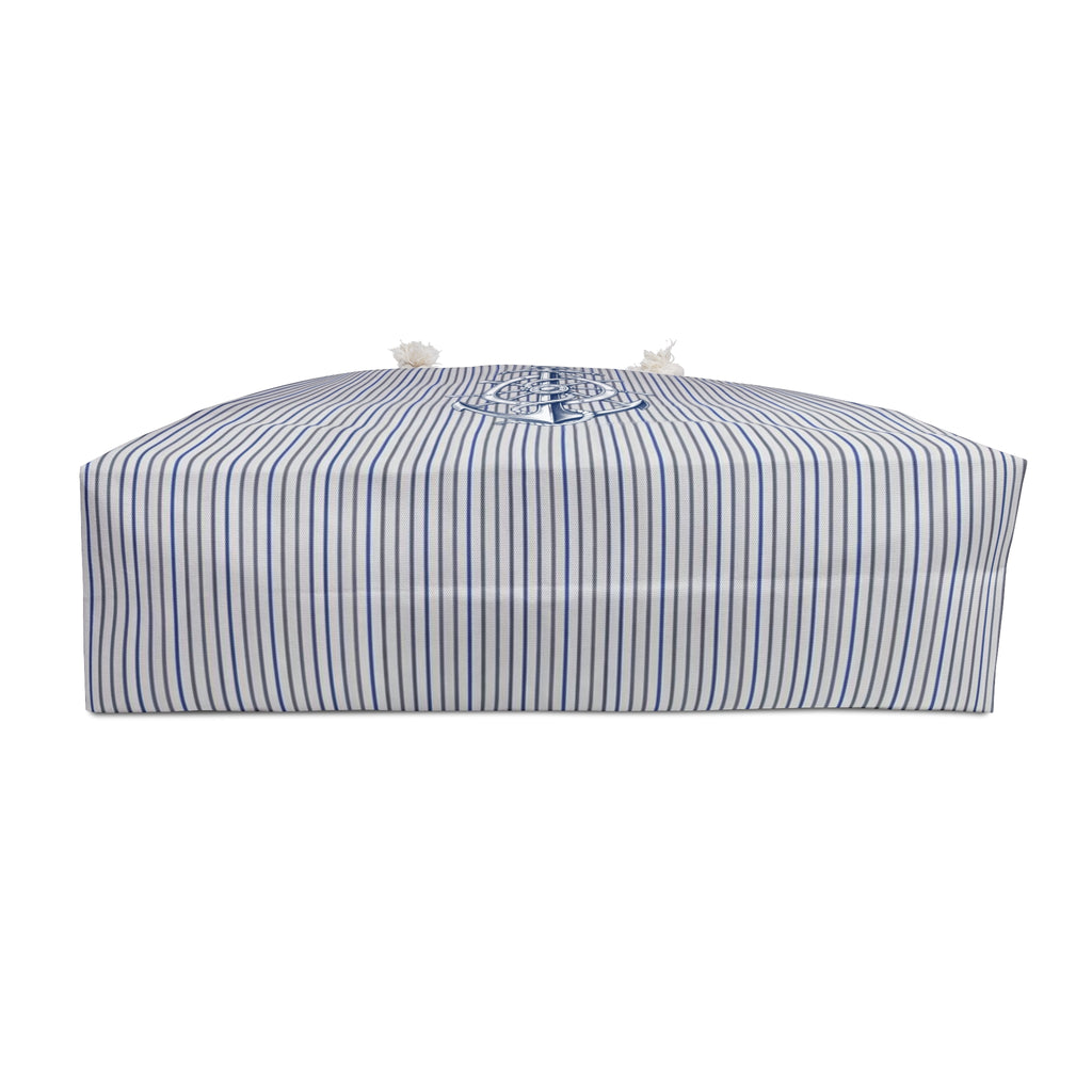 Nautical Anchor Weekender Bag – Striped Coastal Tote for Beach & Travel