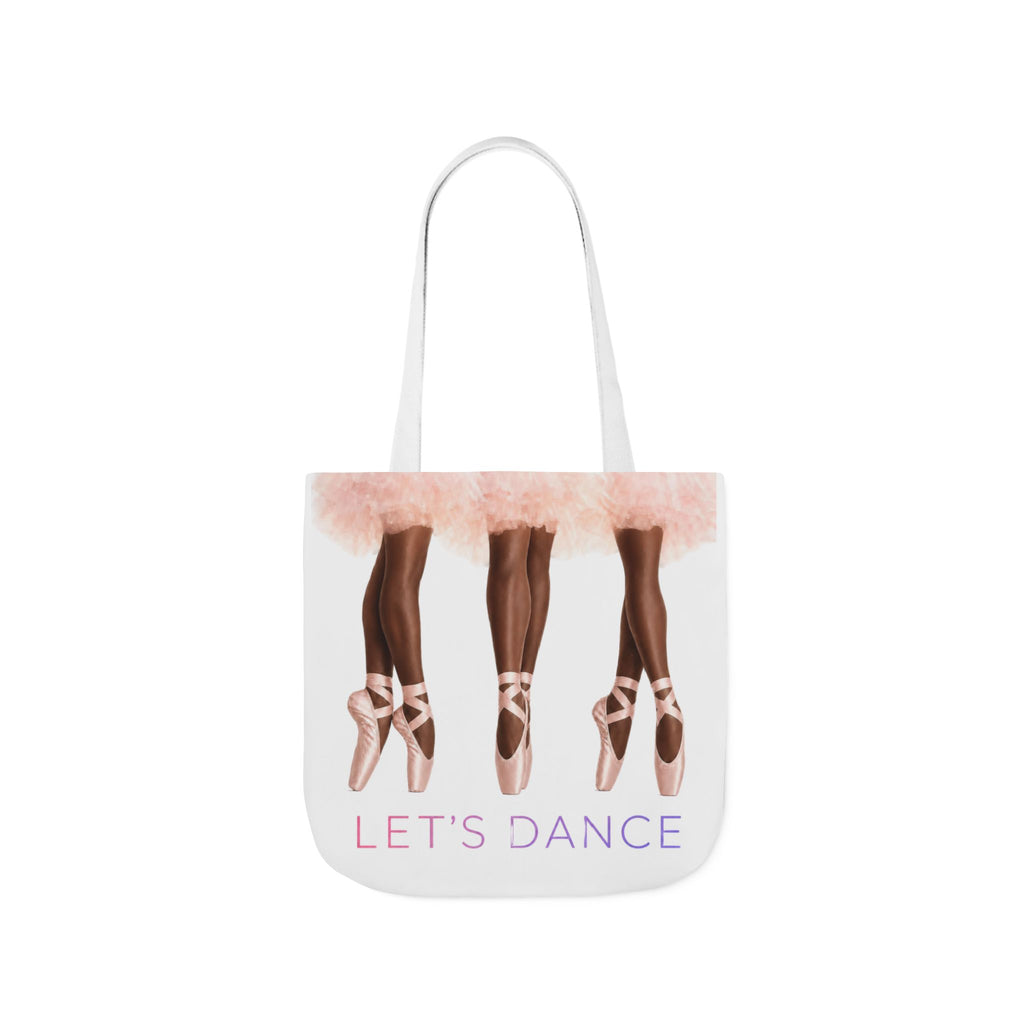 Ballet Tote Bag — 'Let's Dance' Ballerina Canvas Tote