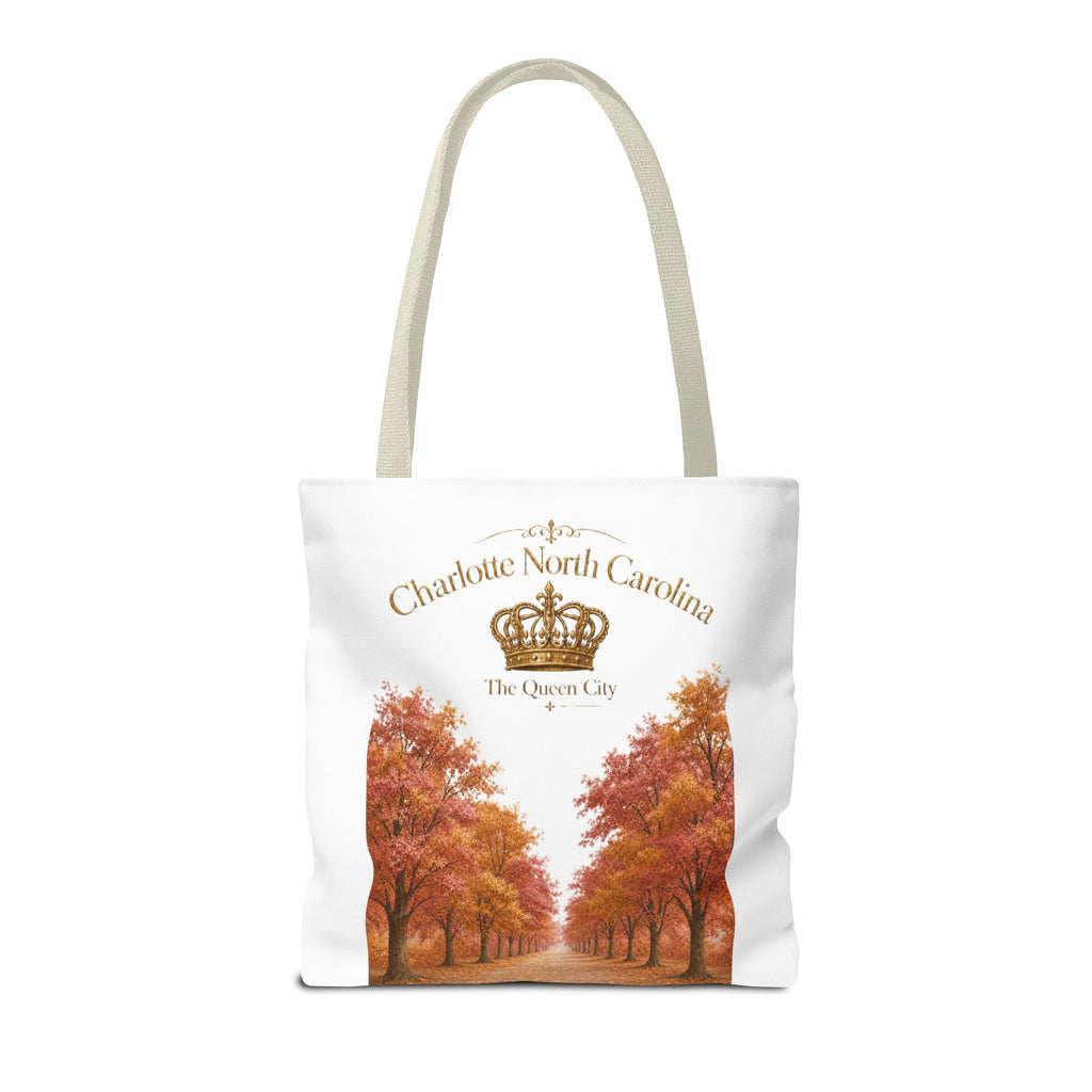 Charlotte North Carolina Autumn Tote Bag — 'The Queen City' Fall Tree Design
