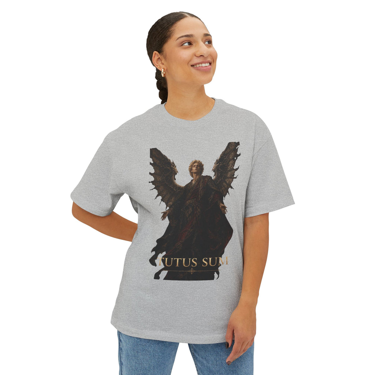 Tutus Sum Guardian Angel Oversized Boxy Tee.
