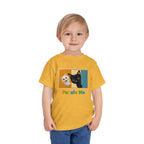 Toddler Cat Puzzle Tee — "Puzzle Me" Short Sleeve Kids Shirt