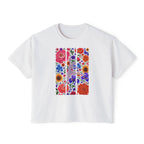 Floral Ballet Dancer Tee | Boxy Crop Shirt
